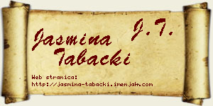 Jasmina Tabački vizit kartica